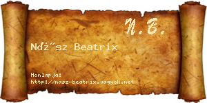 Nász Beatrix névjegykártya