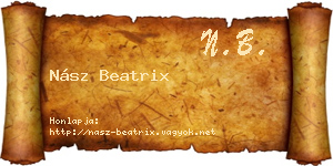 Nász Beatrix névjegykártya