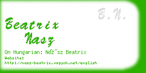 beatrix nasz business card